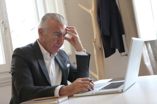 Man on computer
